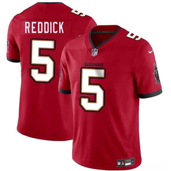 Men & Women & Youth Tampa Bay Buccaneers #5 Haason Reddick Red 2025 Vapor Limited Stitched Jersey
